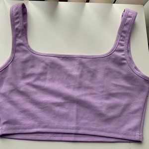 SHEIN Notch Neck Crop Top